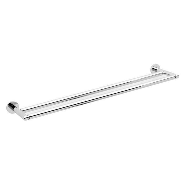 Ginger Sine 24-In Double Towel Bar - Chrome - 7 x27