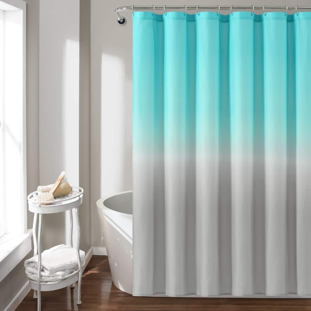 Lush Decor Umbre Fiesta Shower Curtain