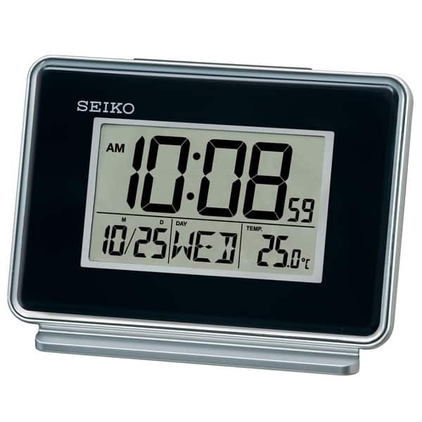 slide 1 of 1, SEIKO Hudson Everything Bedroom Digital Alarm Clock