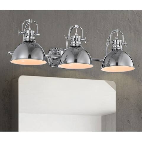 Carbon Loft Workman Chrome 3-light Wall Sconce