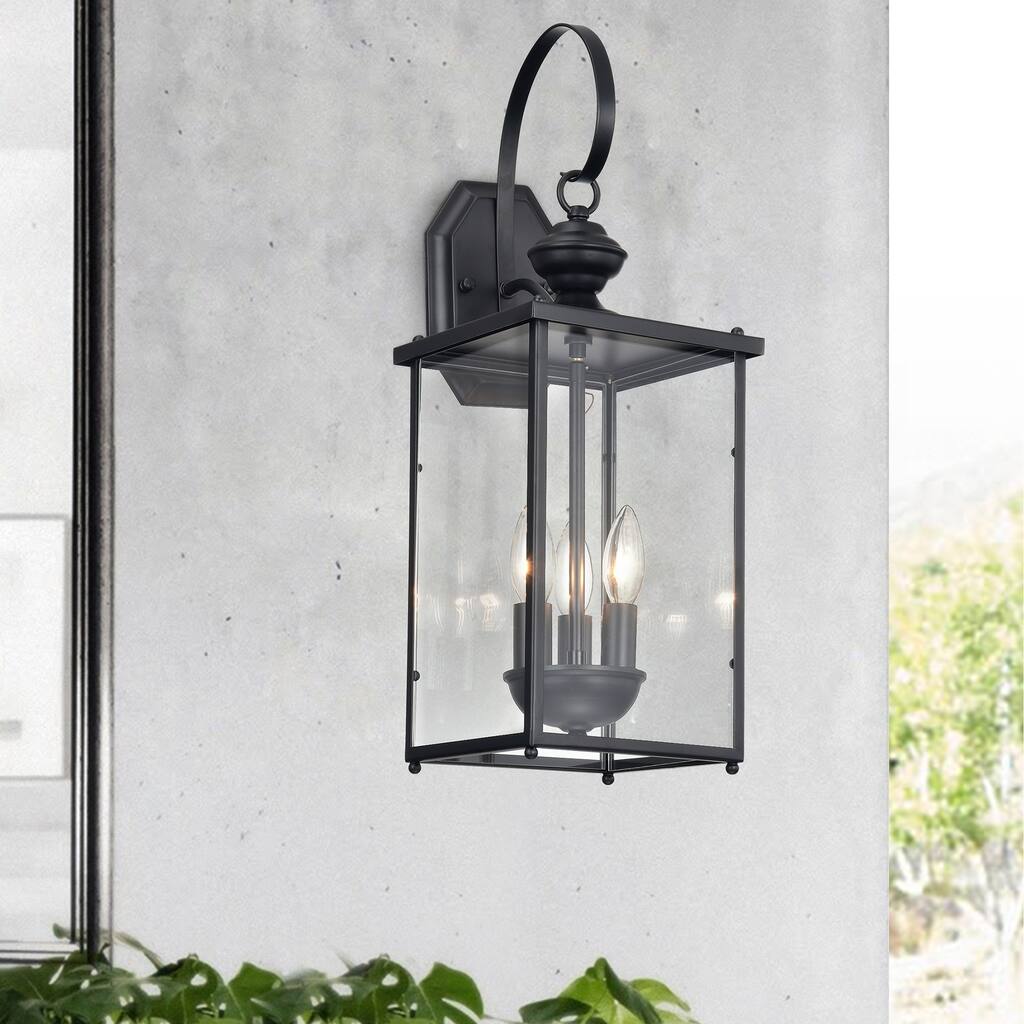 Nalu 3-Light Matte Black Wall Sconce