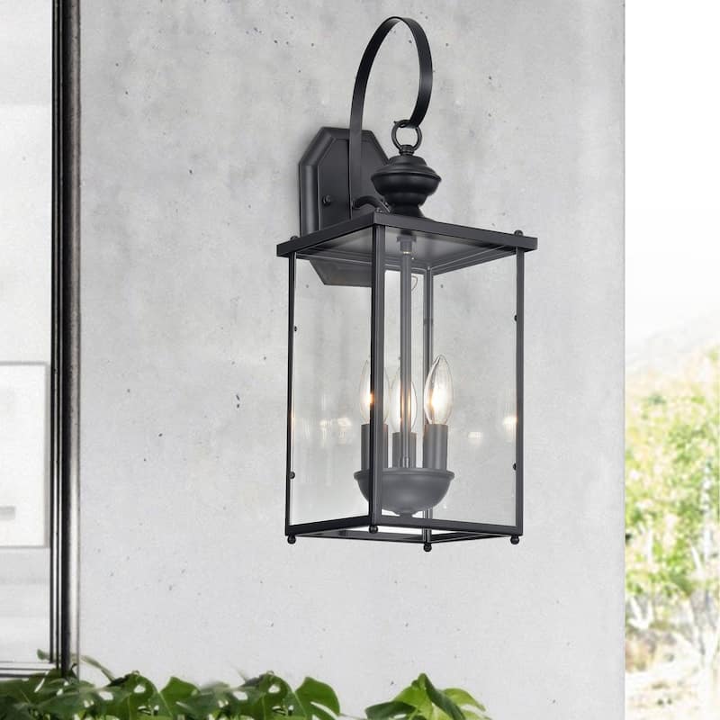 Nalu 3-Light Matte Black Wall Sconce