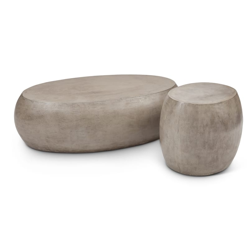 Urbia Concrete Pebble Coffee Table