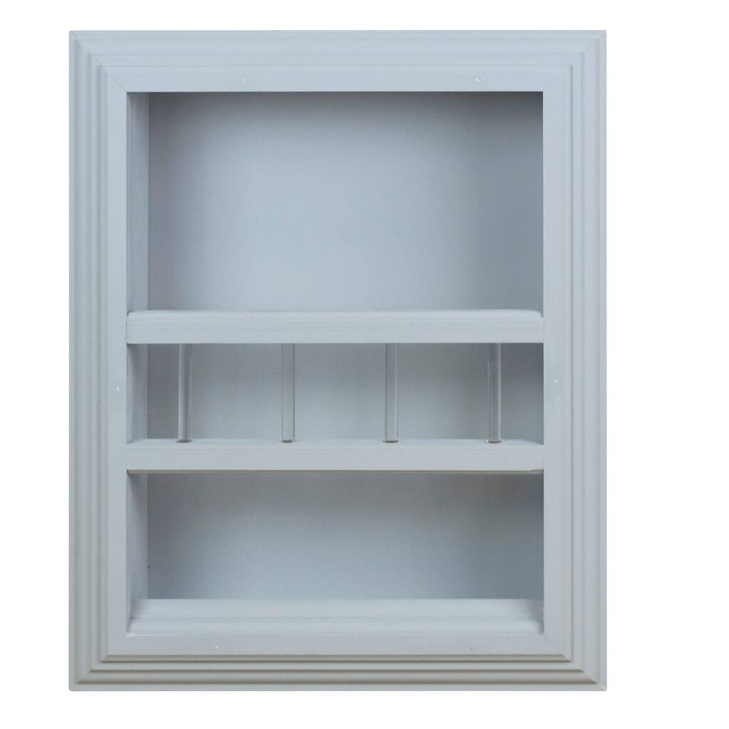 Apache Recessed in wall Bathroom Magazine Rack - N/A