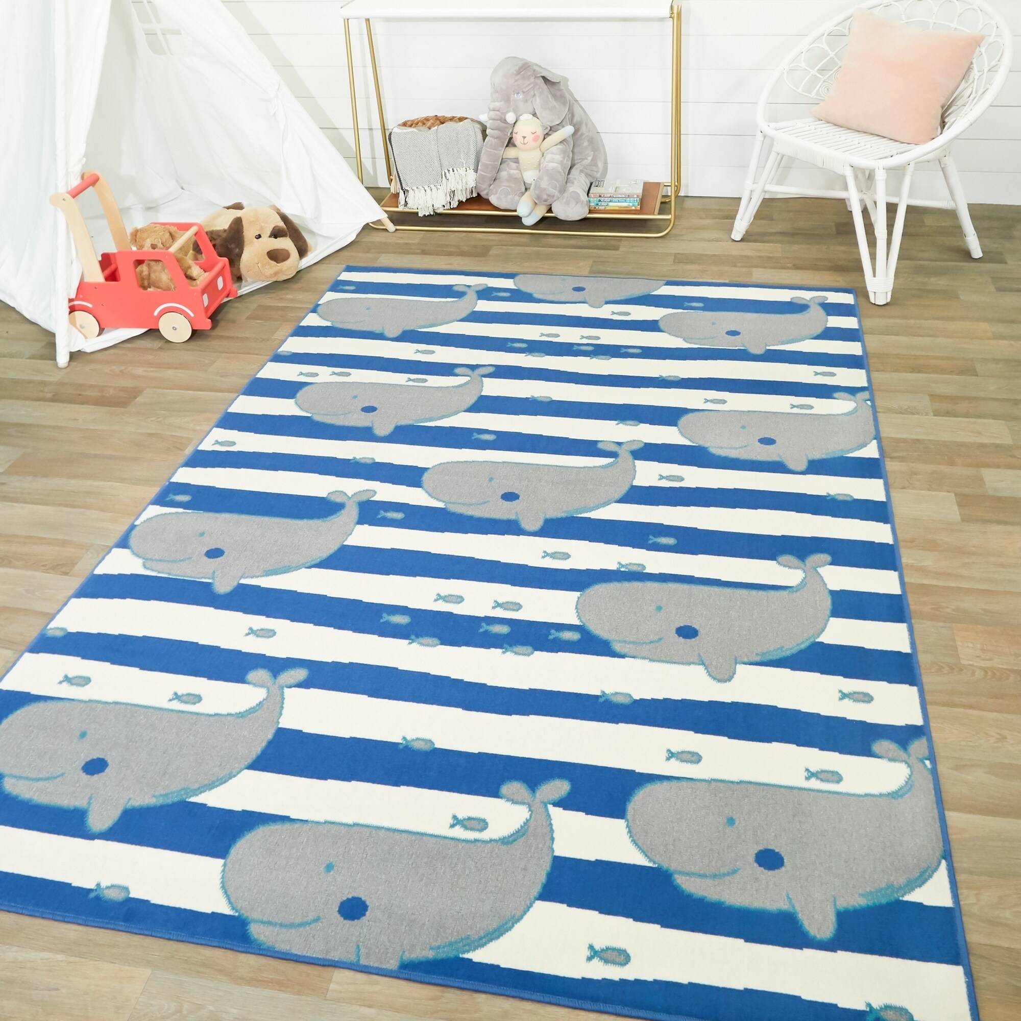 Mod-Tod Wonderful Whale Kids Rug