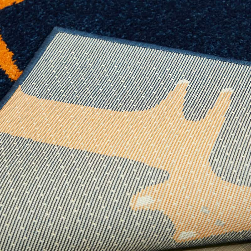 Mod-Tod Happy Fox Kids Area Rug