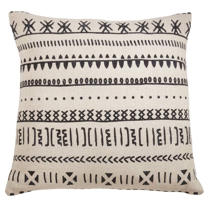 Mud Cloth Throw Pillow - Polyester