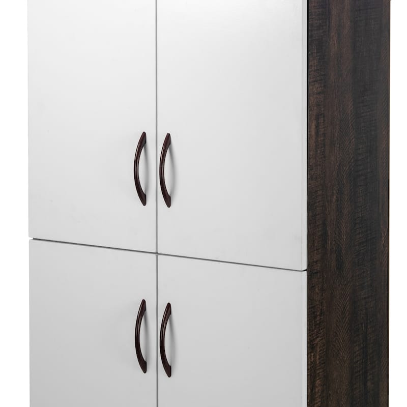 Anthea Four-door Shoe Cabinet with Four Shelves