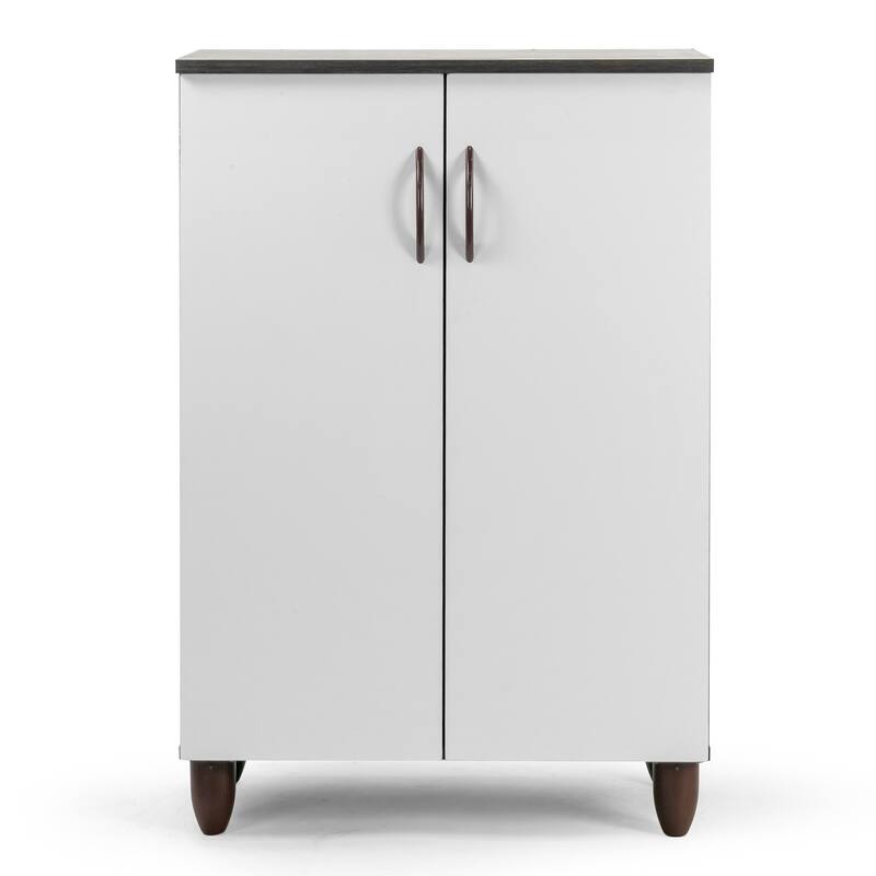 Anthea Two-door Shoe Cabinet with Four Shelves - N/A