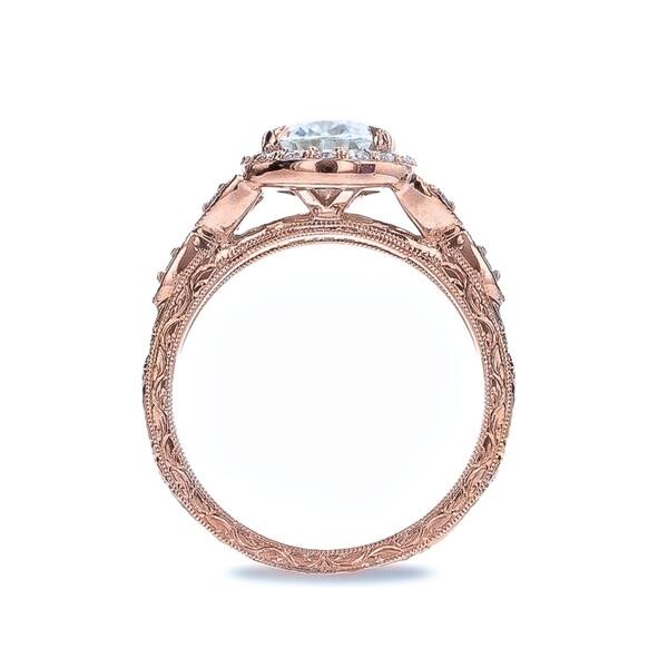 2.2ct Round Cut 3-Stone Engagement Wedding Bridal Anniversary Ring 14k Rose Gold 2.2ct Round Cut 3-Stone Engagement Wedding Bridal Anniversary Ring 14k Rose Gold