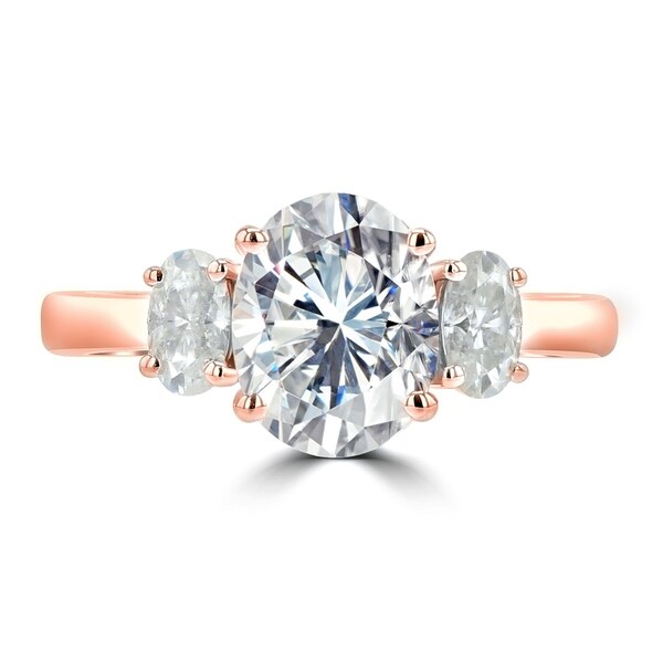 overstock rose gold engagement rings