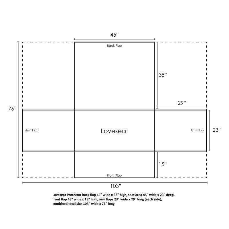 Porch & Den Gwinn Green Loveseat Protector - Couch