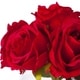preview thumbnail 3 of 4, Enova Home Artificial 7 Heads Large Silk Roses Fake Flowers Arrangement in Clear Glass Vase with Faux Water for Home Decoration