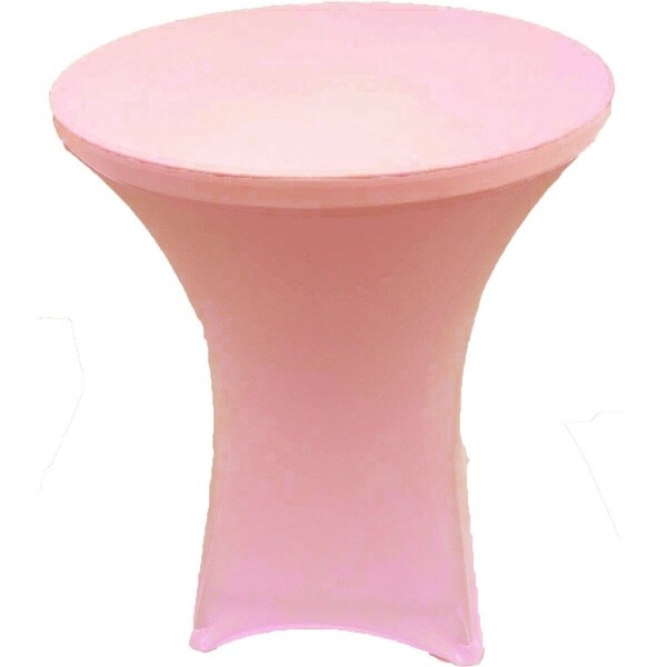 Cocktail Spandex Fitted Stretch Tablecloth 24" x 43" Pink