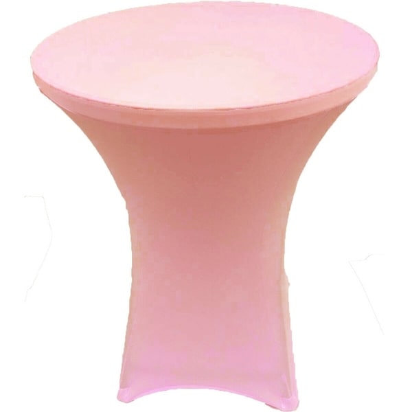 Cocktail Spandex Fitted Stretch Tablecloth 32" x 43" Pink