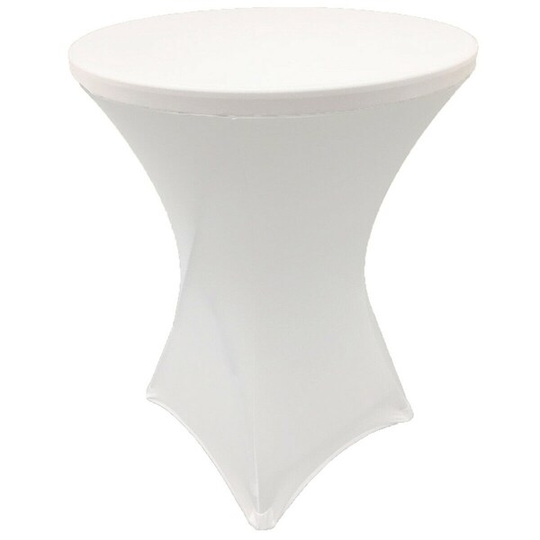Cocktail Spandex Fitted Stretch Tablecloth 36" x 43" Black