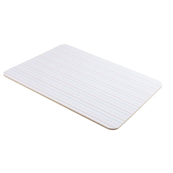 White Dry Erase Lapboards - 12-Pack Double Sided Plain and Lined