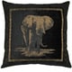 preview thumbnail 1 of 1, Blazing Needles 25-inch Premium Chenille Elephant Pillow