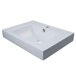 slide 2 of 3, Kingston Brass Mission Wall- OR Table-mount Lavatory Sink