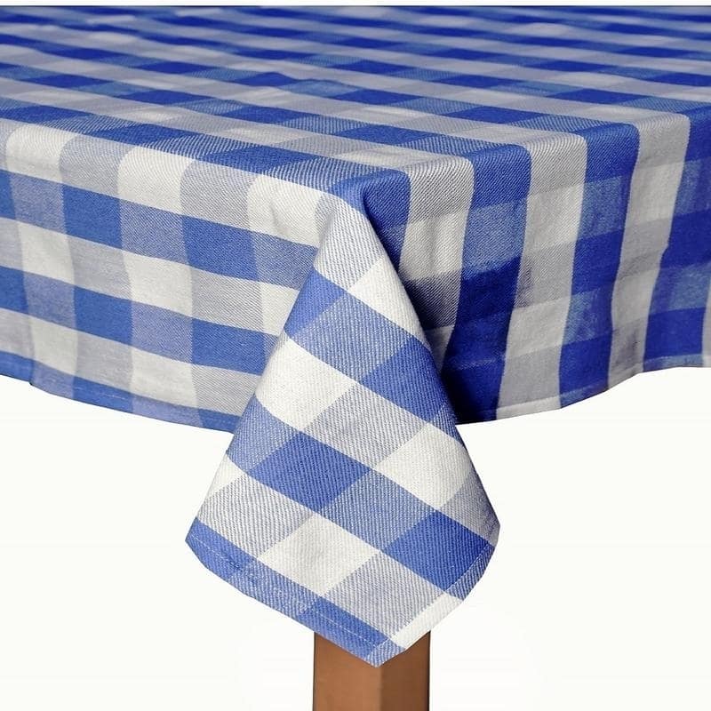 Farm Check 100 Cotton Table Cloth - 52x70 - Blue
