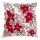 preview thumbnail 1 of 2, Plaid Poinsettia Throw Pillow. Cover Only