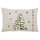 preview thumbnail 12 of 18, Christmas Tree Throw Pillow With LED Lights 13 x 20 - Cover Only - White