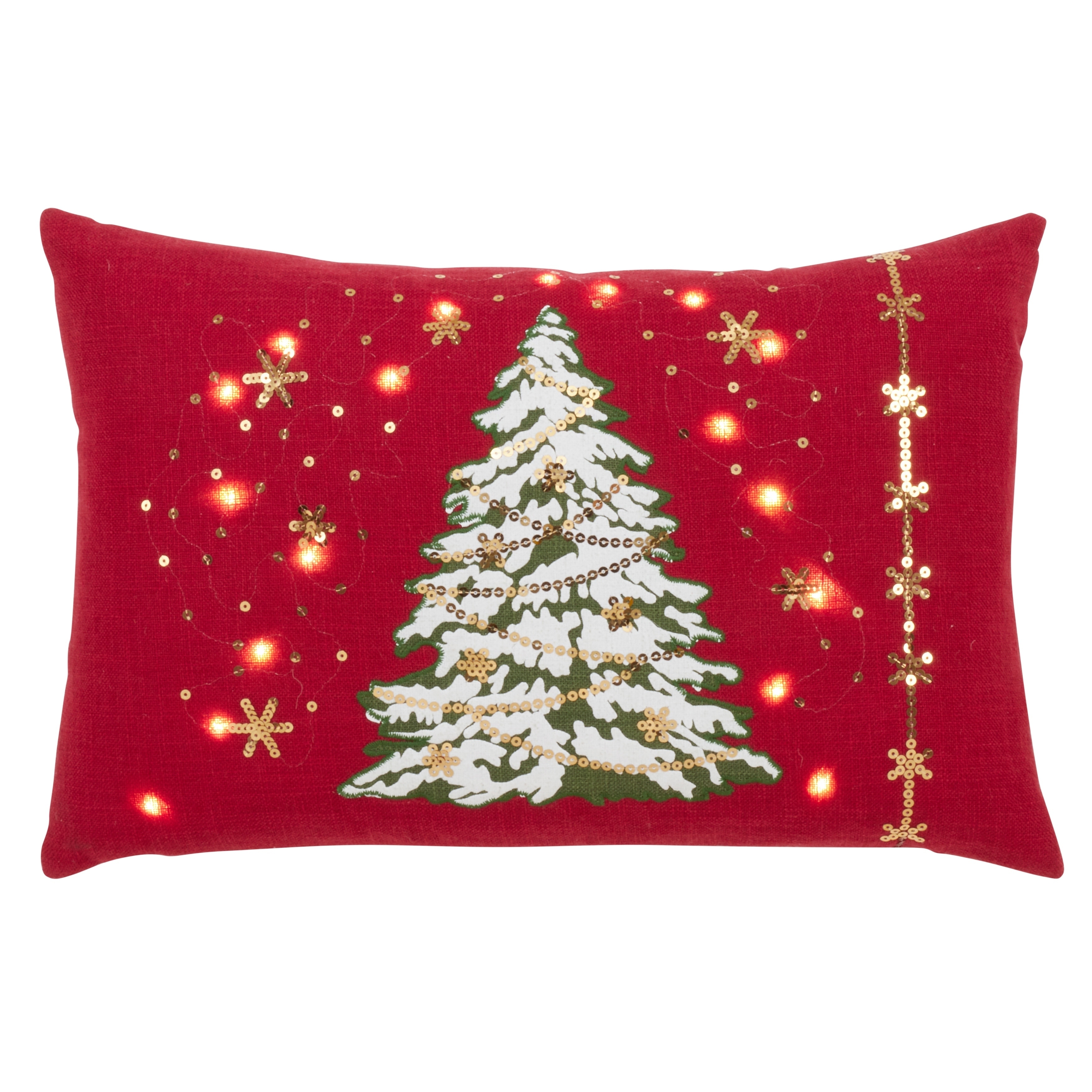 Led lighted sale christmas pillows