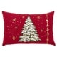 preview thumbnail 2 of 18, Christmas Tree Throw Pillow With LED Lights 13 x 20 - Cover Only - Red