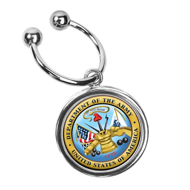 American Coin Treasures Jfk Half Dollar Army Keyring