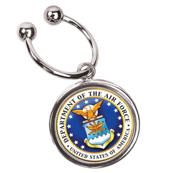 American Coin Treasures JFK Half Dollar Air Force Keyring