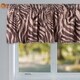 preview thumbnail 2 of 2, Glenna Jean Zebra Animal Curtain Valance for Kids  Black and White - N/A