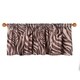 preview thumbnail 1 of 2, Glenna Jean Zebra Animal Curtain Valance for Kids  Black and White - N/A