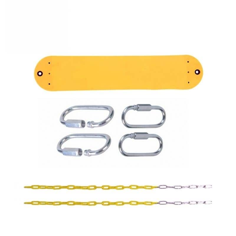 Heavy Duty Swing Seat Set Swings Slides Gyms Outdoor Green/yellow - N/A