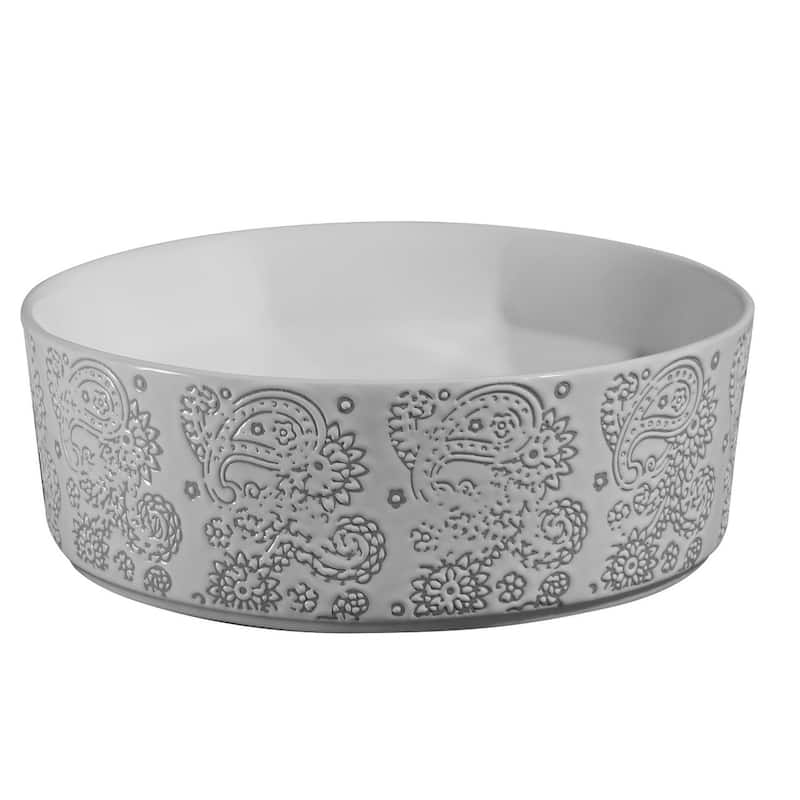 Calle Cotton White Plus Vitreous China Vessel Sink