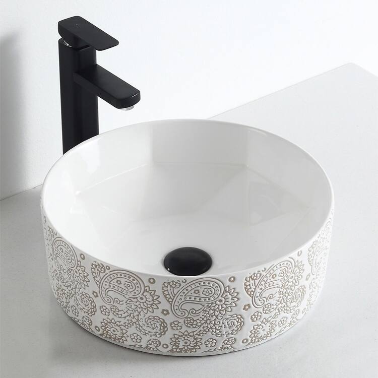 Calle Cotton White Plus Vitreous China Vessel Sink
