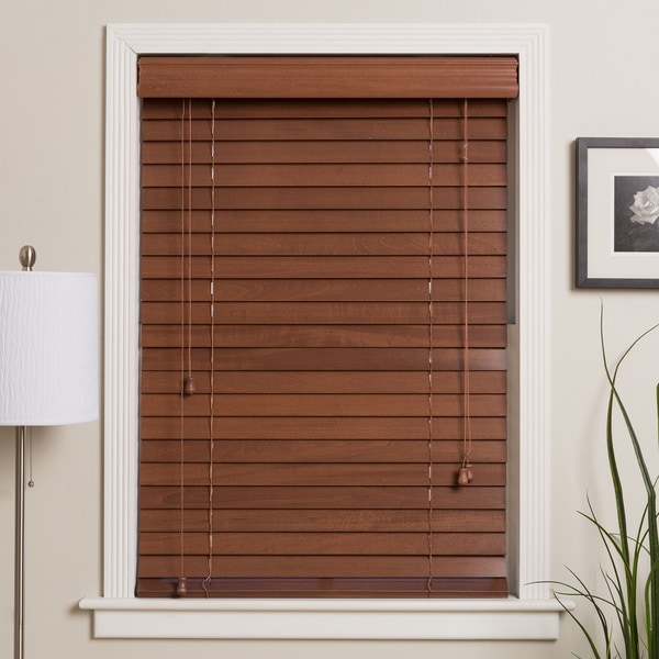 Customized 20-inch Real Wood Window Blinds - 11135283 - Overstock.com ...