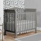 preview thumbnail 1 of 2, Dream On Me, Naples 4-in-1 Convertible Mini Crib, Cool Grey