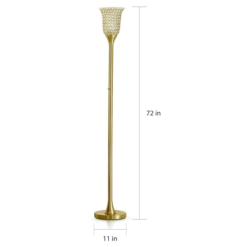 Silver Orchid Pica 72-inch Dimmable Floor Lamp - 72"H