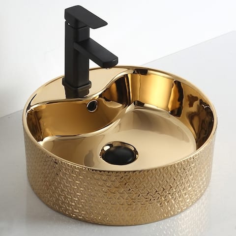 Thea "Imperial Jewel Collection" Gold Vessel Sink