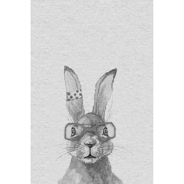 Taylor & Olive The Hairdresser Bunny Print on Wrapped Canvas