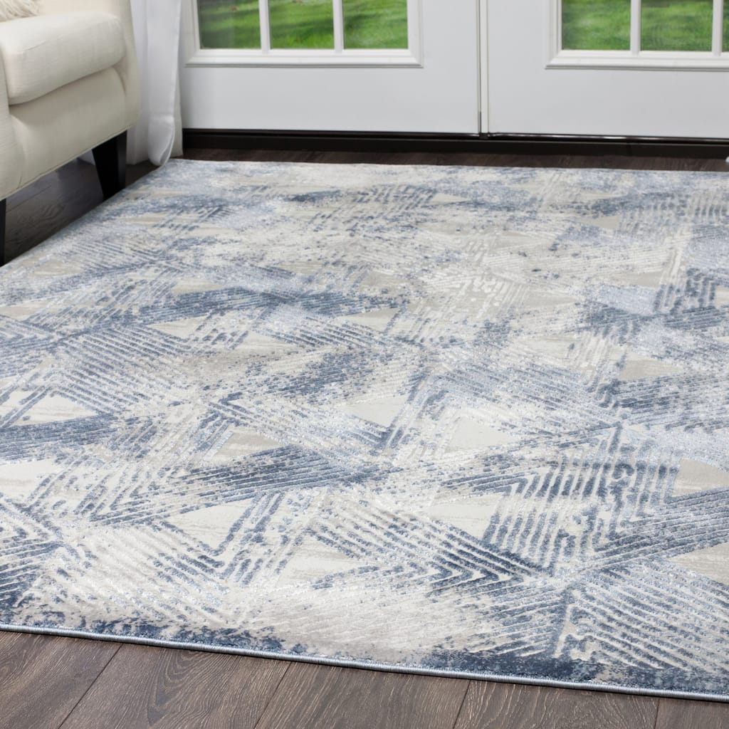Nicole Miller Modern Geometric Area Rug