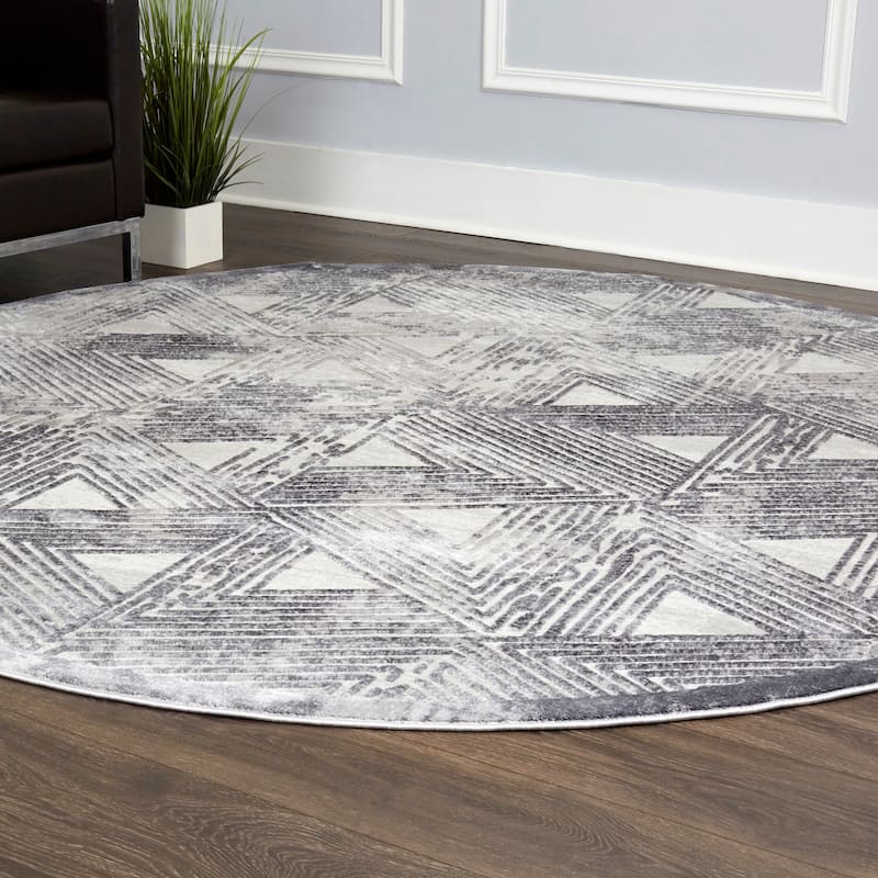 Nicole Miller Modern Geometric Area Rug