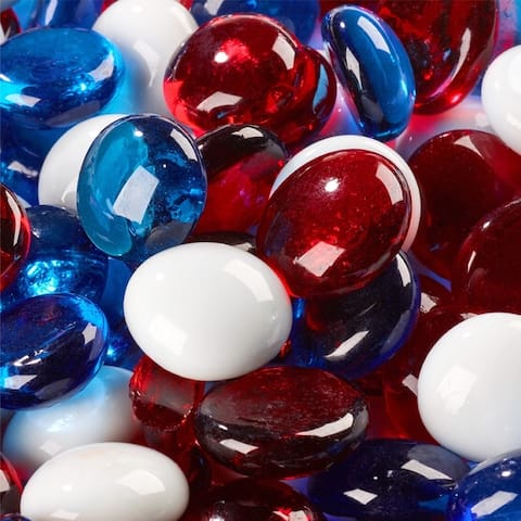 Indoor/ Outdoor Fire Glass Bead Blends (10 Pounds)