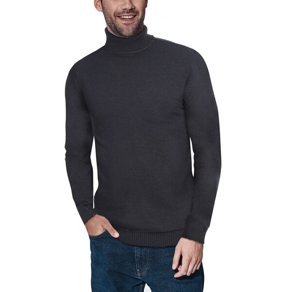 mens turtleneck sweater black