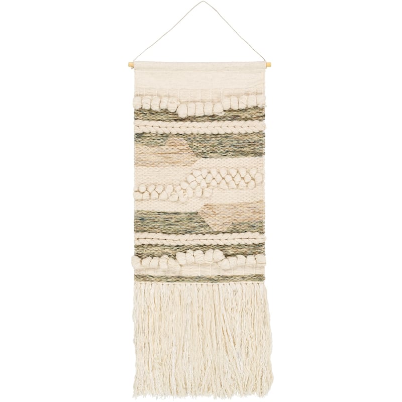 Livabliss Sephare Hand Woven Wool and Viscose Bohemian/Global Tapestry - 24" x 42"