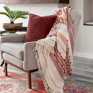 Artistic Weavers Sisali Global Hand Woven 50" x 60" Cotton-Blend Throw