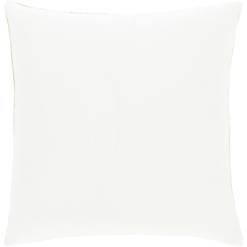 Lena Modern Hand-Embroidered 22-in Poly or Feather Down Throw Pillow