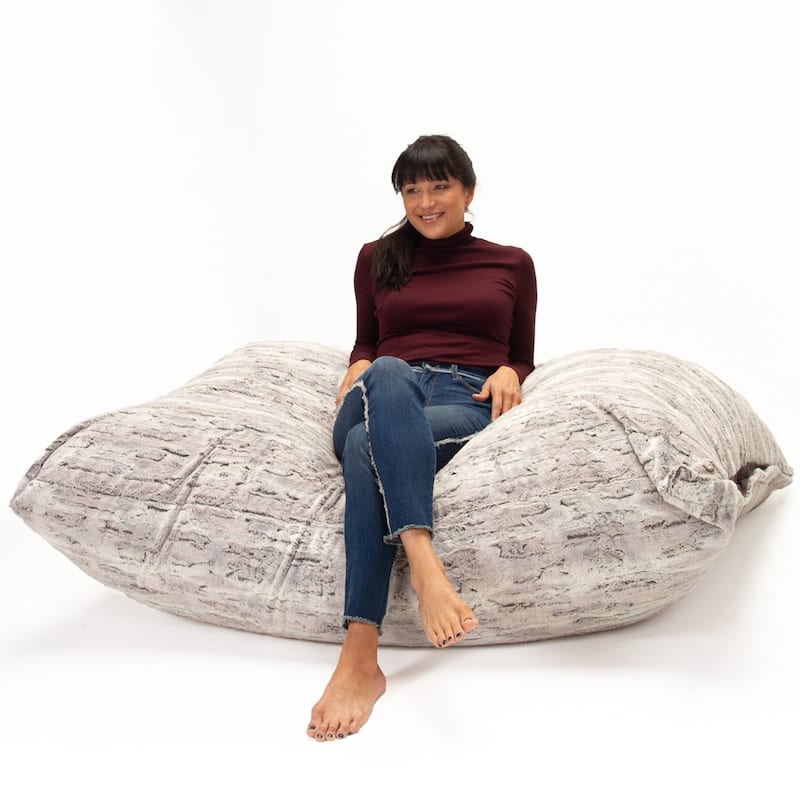 Jaxx Faux-Fur 5.5' Bean Bag Lounger