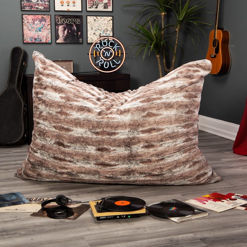 Jaxx Faux-Fur 5.5' Bean Bag Lounger