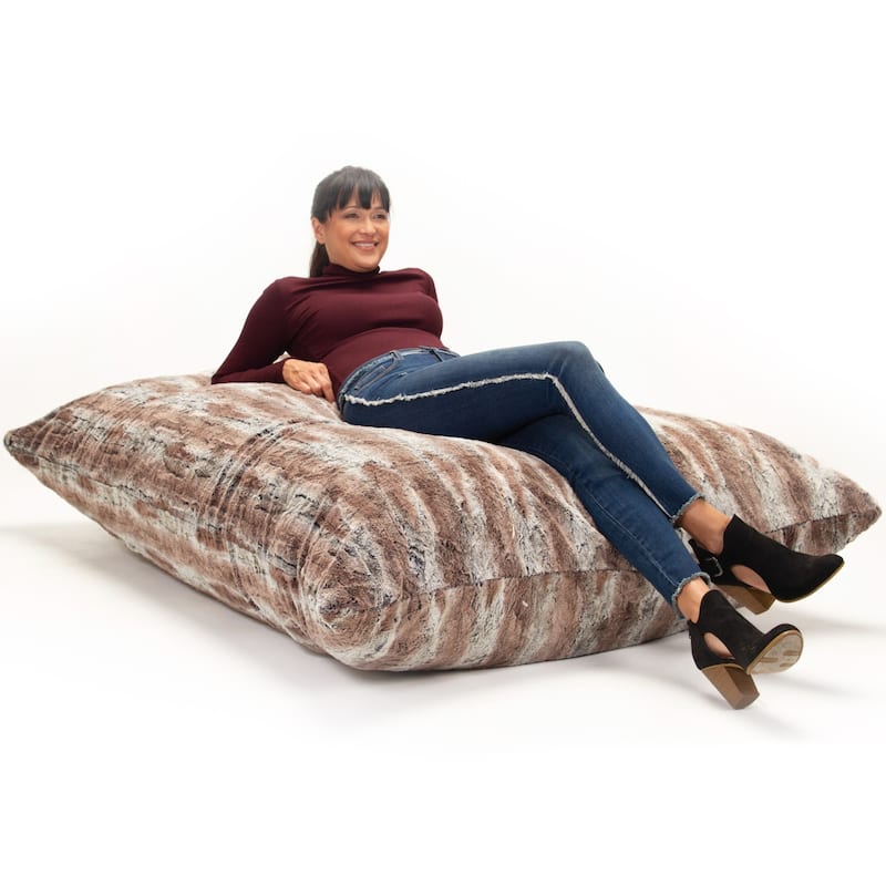 Jaxx Faux-Fur 5.5' Bean Bag Lounger